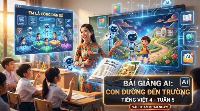 Con đường đến trường - Tiếng Việt 3 tuần 5: Hấp dẫn với trò chơi Em là công dân số.